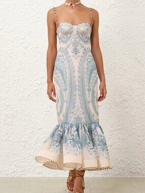 chinese dress ladies Zimmermann White Lace Dress – The Curatorial Dept main image 1